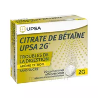 Citrate De Betaïne Upsa 2 G Comprimés Effervescents Sans Sucre Citron 2t/10 à GRENOBLE